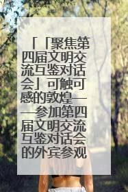 「聚焦第四届文明交流互鉴对话会」可触可感的敦煌——参加第四届文明交流互鉴对话会的外宾参观上元市集