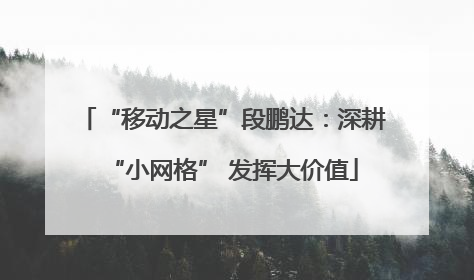“移动之星”段鹏达：深耕“小网格” 发挥大价值