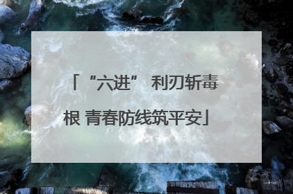 “六进” 利刃斩毒根 青春防线筑平安