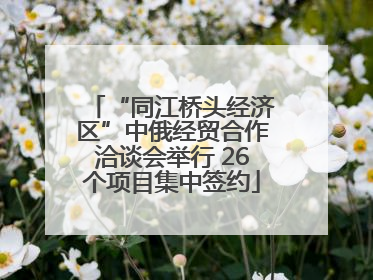 “同江桥头经济区”中俄经贸合作洽谈会举行 26个项目集中签约