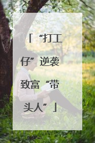“打工仔”逆袭致富“带头人”