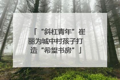 “斜杠青年”崔丽为城中村孩子打造“希望书房”