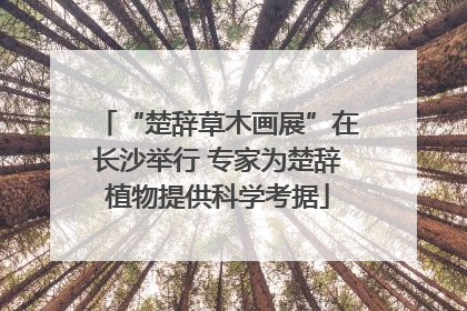 “楚辞草木画展”在长沙举行 专家为楚辞植物提供科学考据