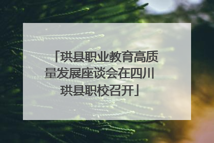 珙县职业教育高质量发展座谈会在四川珙县职校召开