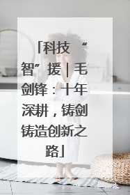 科技 “智”援｜毛剑锋：十年深耕，铸剑铸造创新之路