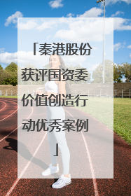 秦港股份获评国资委价值创造行动优秀案例