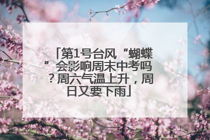 第1号台风“蝴蝶”会影响周末中考吗？周六气温上升，周日又要下雨
