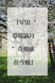 罕见“草莓满月”奇观就在今晚
