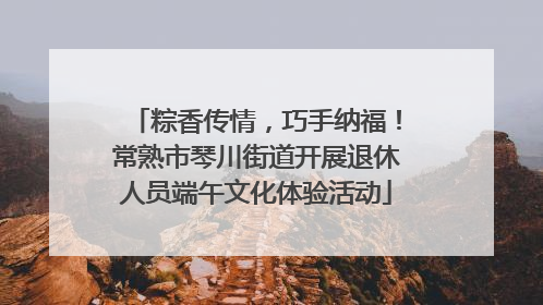粽香传情，巧手纳福！常熟市琴川街道开展退休人员端午文化体验活动