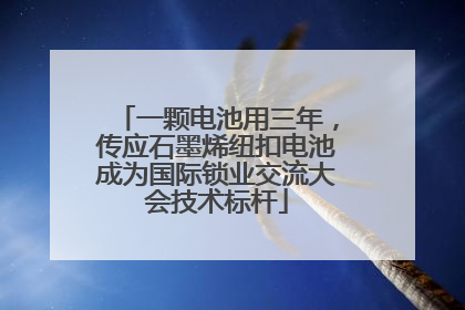 一颗电池用三年，传应石墨烯纽扣电池成为国际锁业交流大会技术标杆
