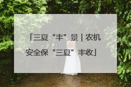 三夏“丰”景｜农机安全保“三夏”丰收