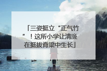三姿挺立“正气竹”！这所小学让清廉在挺拔脊梁中生长