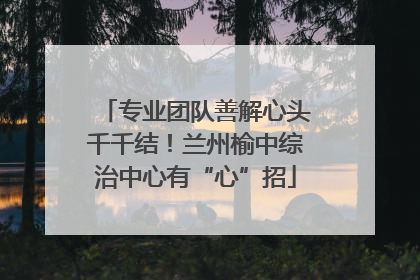 专业团队善解心头千千结！兰州榆中综治中心有“心”招