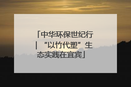 中华环保世纪行｜“以竹代塑”生态实践在宜宾
