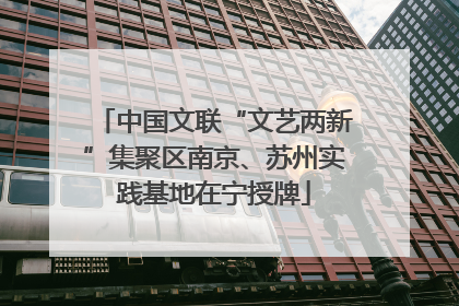 中国文联“文艺两新”集聚区南京、苏州实践基地在宁授牌