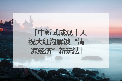 中新武威观｜天祝大红沟解锁“清凉经济”新玩法