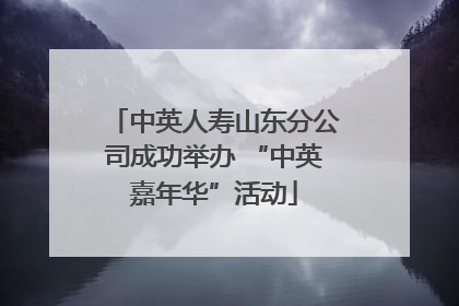 中英人寿山东分公司成功举办 “中英嘉年华”活动