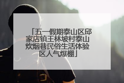 五一假期泰山区邱家店镇王林坡村泰山炊烟巷民俗生活体验区人气爆棚