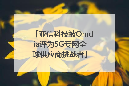 亚信科技被Omdia评为5G专网全球供应商挑战者