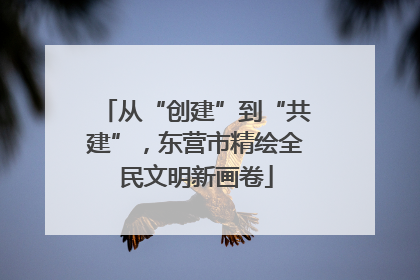 从“创建”到“共建”，东营市精绘全民文明新画卷
