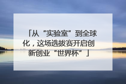 从“实验室”到全球化，这场选拔赛开启创新创业“世界杯”