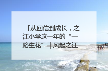 从回信到成长，之江小学这一年的“一路生花”｜风起之江 扶摇直上