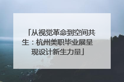 从视觉革命到空间共生：杭州美职毕业展呈现设计新生力量