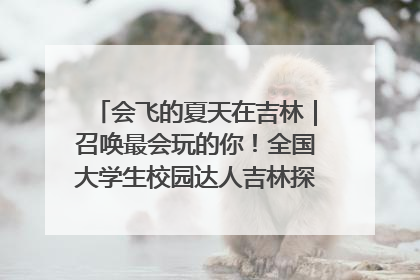 会飞的夏天在吉林｜召唤最会玩的你！全国大学生校园达人吉林探线活动招募中