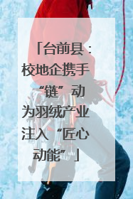 台前县：校地企携手“链”动 为羽绒产业注入“匠心动能”