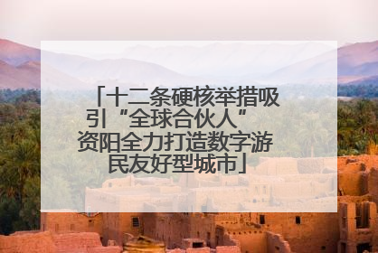 十二条硬核举措吸引“全球合伙人” 资阳全力打造数字游民友好型城市