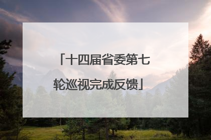 十四届省委第七轮巡视完成反馈