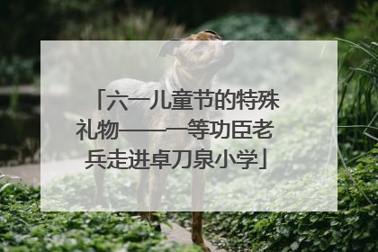 六一儿童节的特殊礼物——一等功臣老兵走进卓刀泉小学