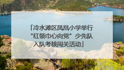 冷水滩区凤凰小学举行“红领巾心向党”少先队入队考核闯关活动