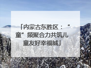 内蒙古东胜区：“童”频聚合力共筑儿童友好幸福城