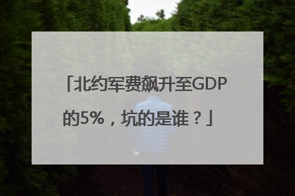 北约军费飙升至GDP的5%，坑的是谁？