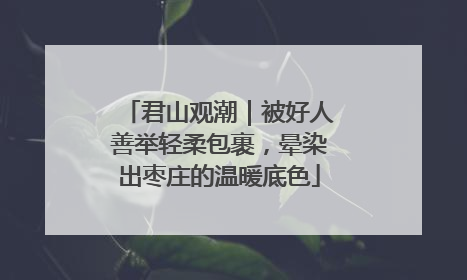 君山观潮｜被好人善举轻柔包裹，晕染出枣庄的温暖底色