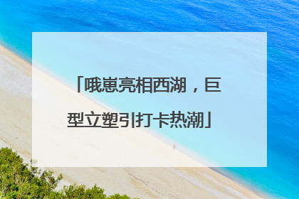 哦崽亮相西湖，巨型立塑引打卡热潮
