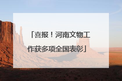 喜报！河南文物工作获多项全国表彰