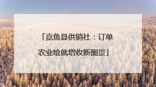 嘉鱼县供销社：订单农业绘就增收新图景