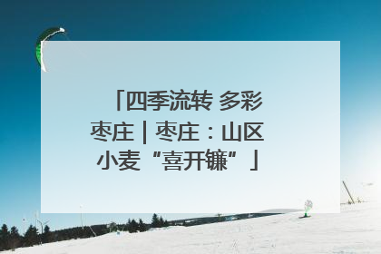 四季流转 多彩枣庄|枣庄:山区小麦“喜开镰”