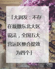 大润发：不存在裁撤东北大区说法，全国五大营运区整合提效为四个