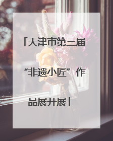 天津市第三届“非遗小匠”作品展开展