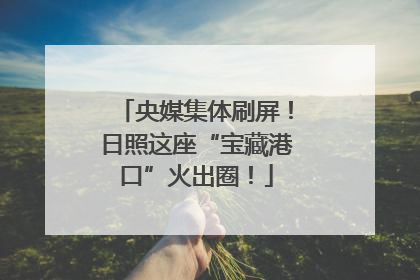 央媒集体刷屏！日照这座“宝藏港口”火出圈！