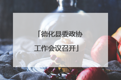 德化县委政协工作会议召开