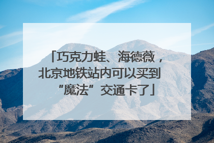 巧克力蛙、海德薇，北京地铁站内可以买到“魔法”交通卡了
