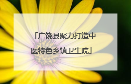 广饶县聚力打造中医特色乡镇卫生院