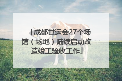 成都世运会27个场馆（场地）陆续启动改造竣工验收工作