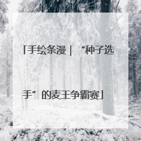 手绘条漫｜“种子选手”的麦王争霸赛