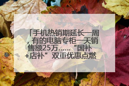 手机热销期延长一周，有的电脑专柜一天销售额25万……“国补+店补”双重优惠点燃德州“考后经济”