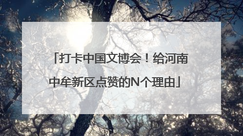 打卡中国文博会！给河南中牟新区点赞的N个理由